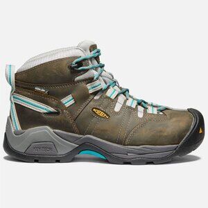 Keen Women's Gargoyle Blue Detroit XT Mid Steel Toe Leather Ankle Work Boot Sz 9